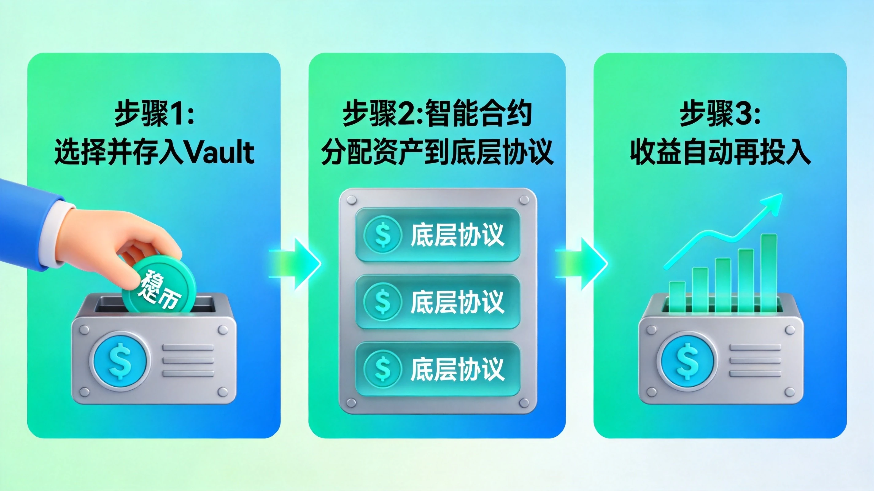 Yearn自动复投怎么使用